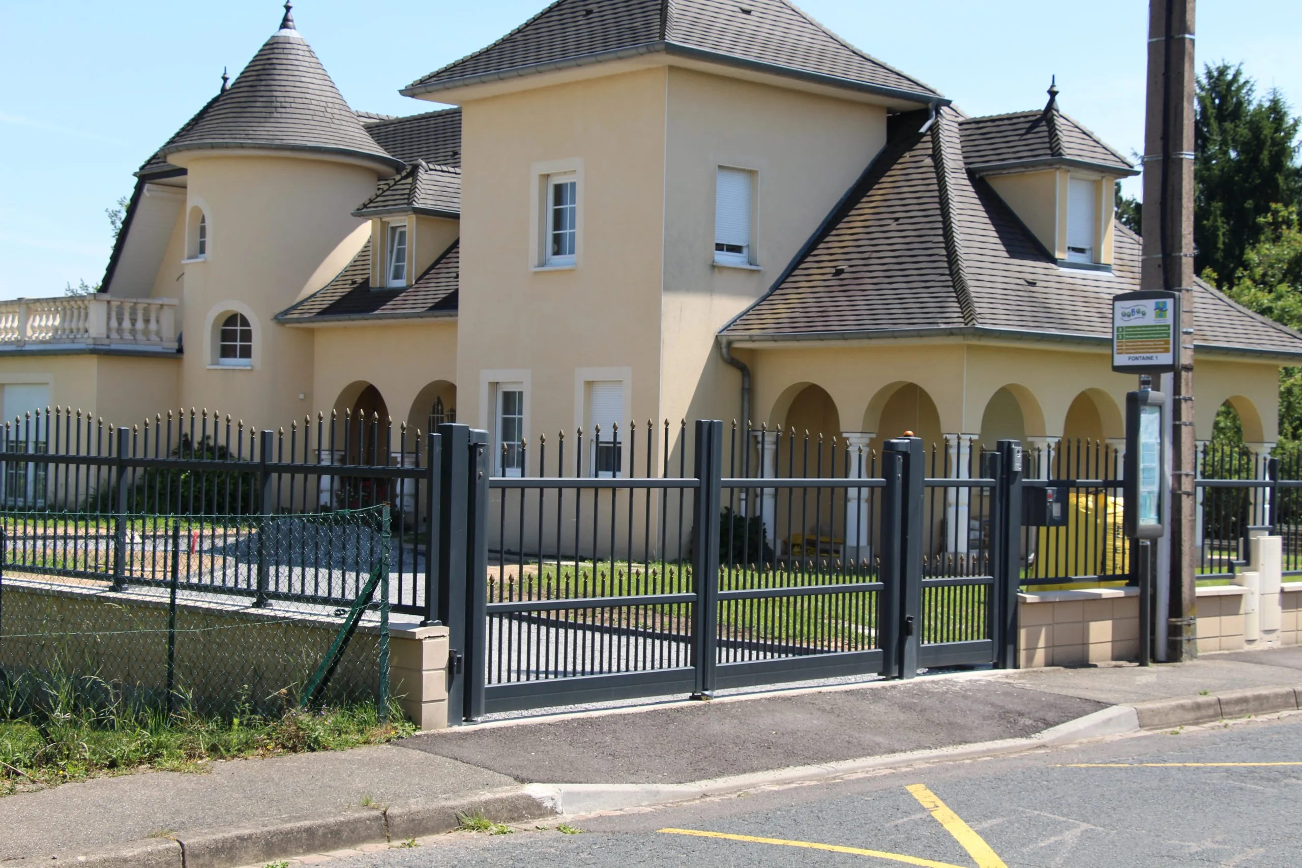 Clôture aluminium réalisée à Sarreguemines